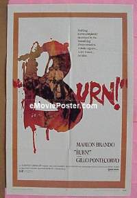 #276 BURN B-1sh '70 Marlon Brando, Ponecorvo 