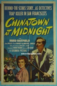 #4295 CHINATOWN AT MIDNIGHT 1sh '50 Hatfield 