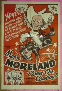 #142 COME ON COWBOY 1sh '46 Toddy, Moreland 