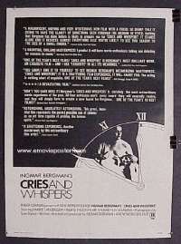 CRIES & WHISPERS linen 1sheet