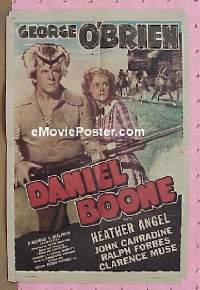 #240 DANIEL BOONE 1sh R40s George O'Brien 