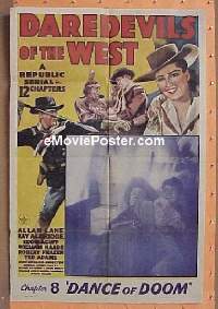 #241 DAREDEVILS OF THE WEST 1sh '43 serial! 