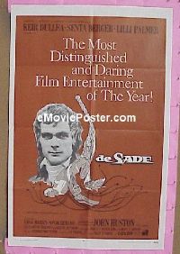 #309 DE SADE foreign 1sh '69 Dullea 