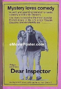 #311 DEAR INSPECTOR 1sh '77 Girardot, Noiret 