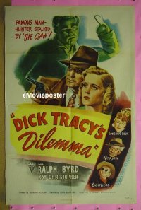 #167 DICK TRACY'S DILEMMA 1sh '47 Singleton 