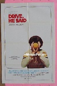 #508 DRIVE HE SAID 1sh '71 Jack Nicholson 