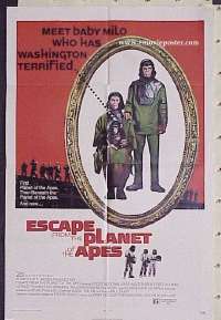 f419 ESCAPE FROM THE PLANET OF THE APES one-sheet movie poster '71 McDowall