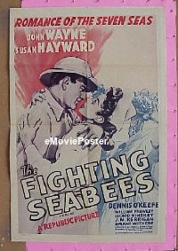 #040 FIGHTING SEABEES 1sh R40s John Wayne 