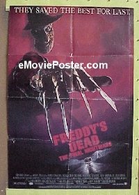 #755 FREDDY'S DEAD 1sh '91 Freddy Kruger 