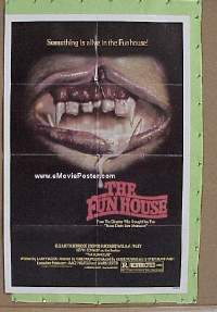 f465 FUNHOUSE one-sheet movie poster '81 Tobe Hooper horror!