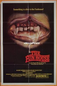 #225 FUNHOUSE 1sh '81 Tobe Hooper horror! 