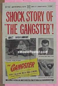 #429 THE GANGSTER 1sh '47 Sullivan, Cook Jr. 