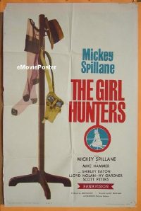 #244 GIRL HUNTERS style B 1sh '63 Spillane 