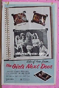 #331 GIRLS NEXT DOOR 1sh '79 comedy