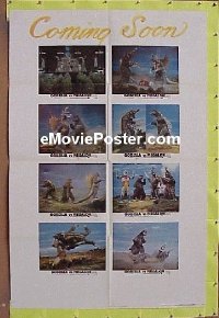 #337 GODZILLA VS MEGALON advance 1sh '76 Toho 