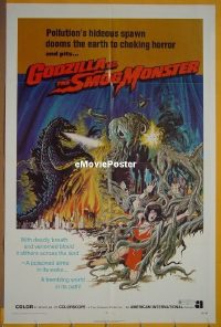 #2446 GODZILLA VS THE SMOG MONSTER 1sh72 Toho 