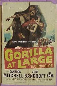 GORILLA AT LARGE 1sheet