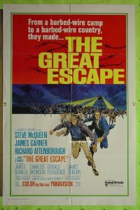 #7709 GREAT ESCAPE 1sh R70 McQueen, Bronson