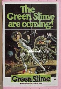 #449 GREEN SLIME 1sh 69 classic sci-fi image 