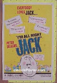 #251 I'M ALL RIGHT JACK 1sh '60 Peter Sellers 