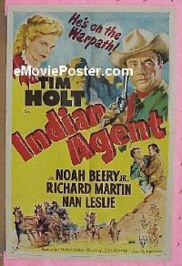 #294 INDIAN AGENT 1sh '48 Tim Holt 