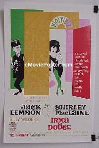 #041 IRMA LA DOUCE linen 1sh '63 Wilder 