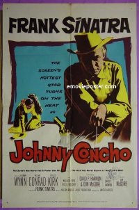 P940 JOHNNY CONCHO one-sheet movie poster '56 Frank Sinatra