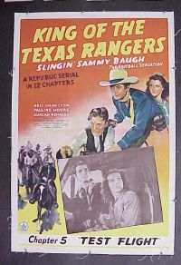 #079 KING OF THE TEXAS RANGERS linen 1sh '41 