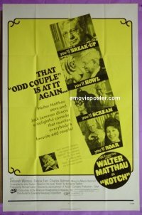 P982 KOTCH one-sheet movie poster '71 Walter Matthau, Jack Lemmon