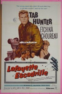 P996 LAFAYETTE ESCADRILLE one-sheet movie poster '58 Tab Hunter