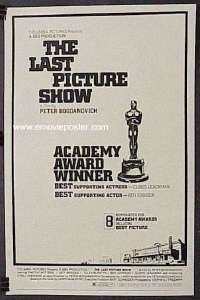 LAST PICTURE SHOW linen 1sheet