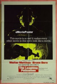 Q021 LAUGHING POLICEMAN one-sheet movie poster '73 Walter Matthau