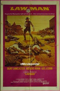 #377 LAWMAN 1sh '71 Burt Lancaster 