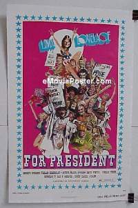 #043 LINDA LOVELACE FOR PRESIDENT linen 1sh 