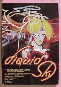 #319 LIQUID SKY 1sh '82 Anne Carlisle, sci-fi 