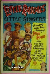 #458 LITTLE SINNERS 1sh R53 Litte Rascals 