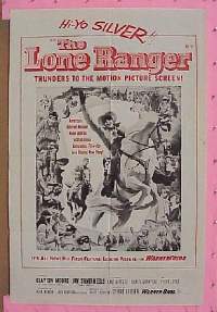 #134 THE LONE RANGER military 1sh '56 Moore 