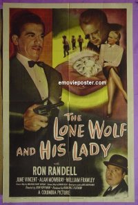 #4924 LONE WOLF & HIS LADY 1sh '49 Randell 