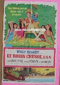 #336 LT ROBIN CRUSOE USN 1sh '66 Walt Disney 