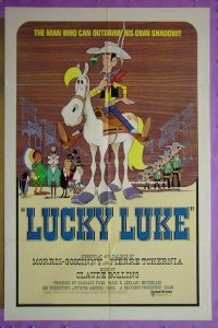 #7940 LUCKY LUKE 1sh '71 cartoon western!