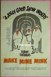 #401 MAKE MINE MINK 1sh '61 Terry-Thomas 