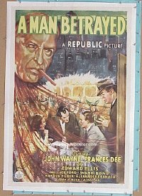 MAN BETRAYED ('41) linen 1sheet