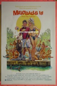 #4874 MEATBALLS 3 1sh '87 Drew Struzan art 