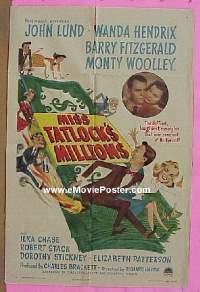 #366 MISS TATLOCK'S MILLIONS 1sh '48 Lund 