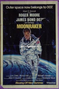 #1542 MOONRAKER advance 1sh '79 Moore as Bond 