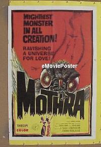 #380 MOTHRA 1sh '62 Toho 