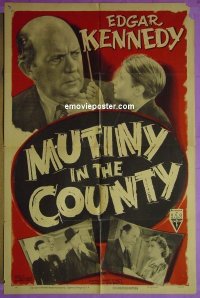 #5059 MUTINY IN THE COUNTY 1sh R50Kennedy 