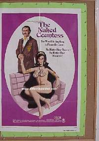 Q213 NAKED COUNTESS one-sheet movie poster '72 German Royal sex!