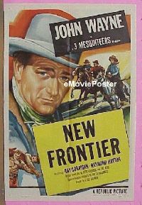 #022 JOHN WAYNE stock 1sh 1953 great image of The Duke, New Frontier