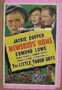 #385 NEWSBOYS' HOME 1sh '39 Little Tough Guys 